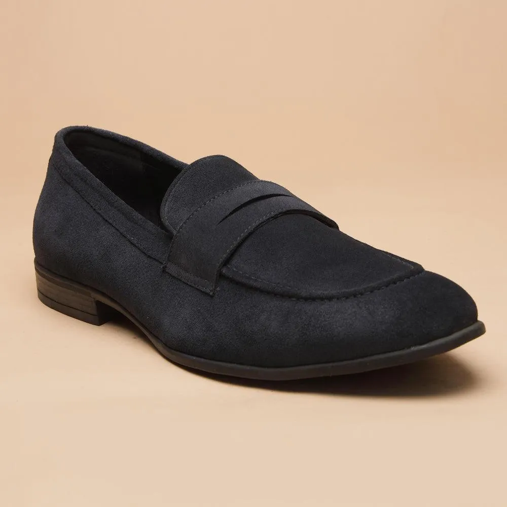 Penny- Navy Suede