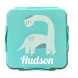 Personalised Mint Lunch Box - Brachiosaurus
