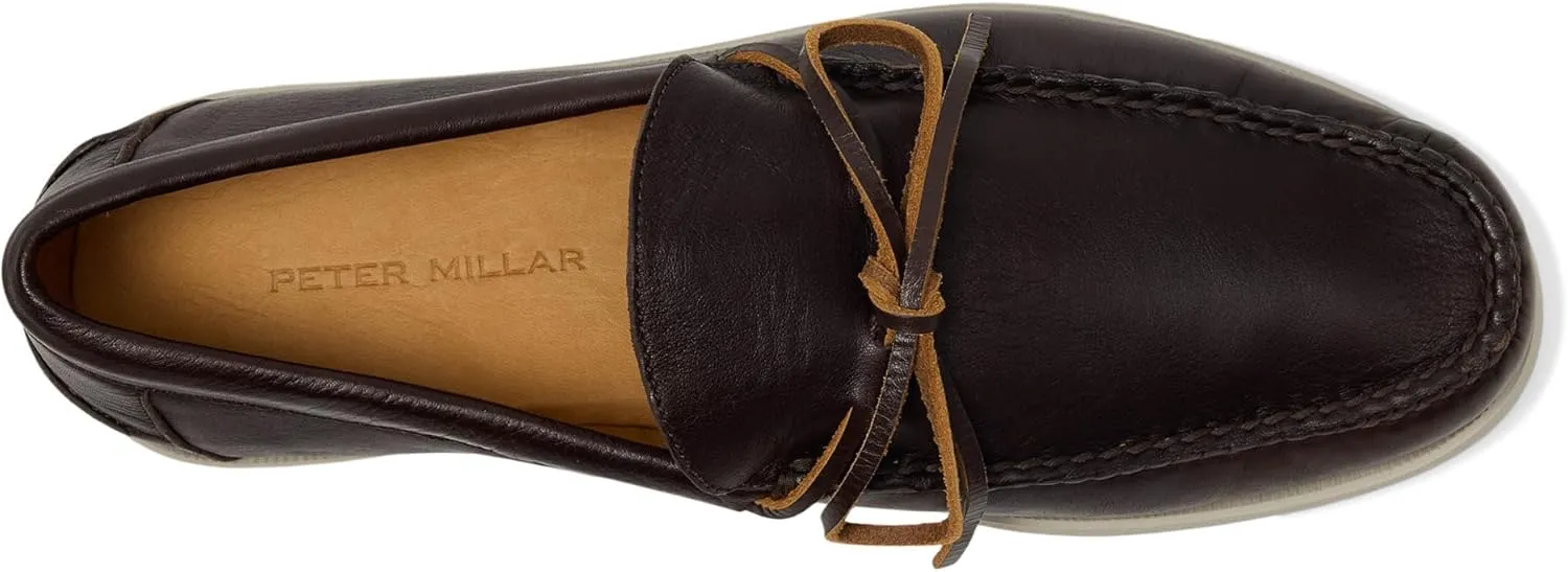 PETER MILLAR Men's Excursionist Leather Boat Shoes