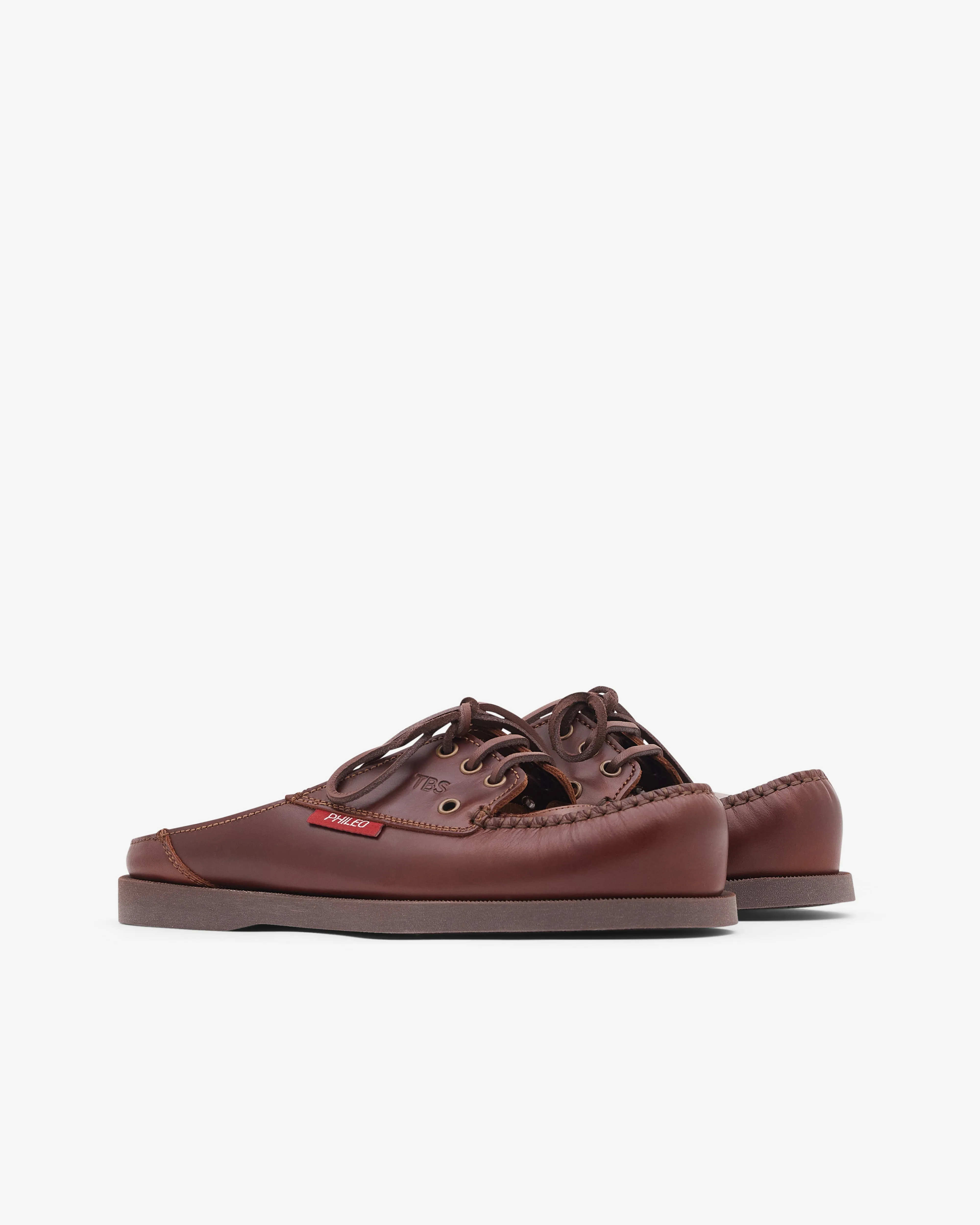 Phileo - Men's TBS Mule Boat Shoe - (Brown)