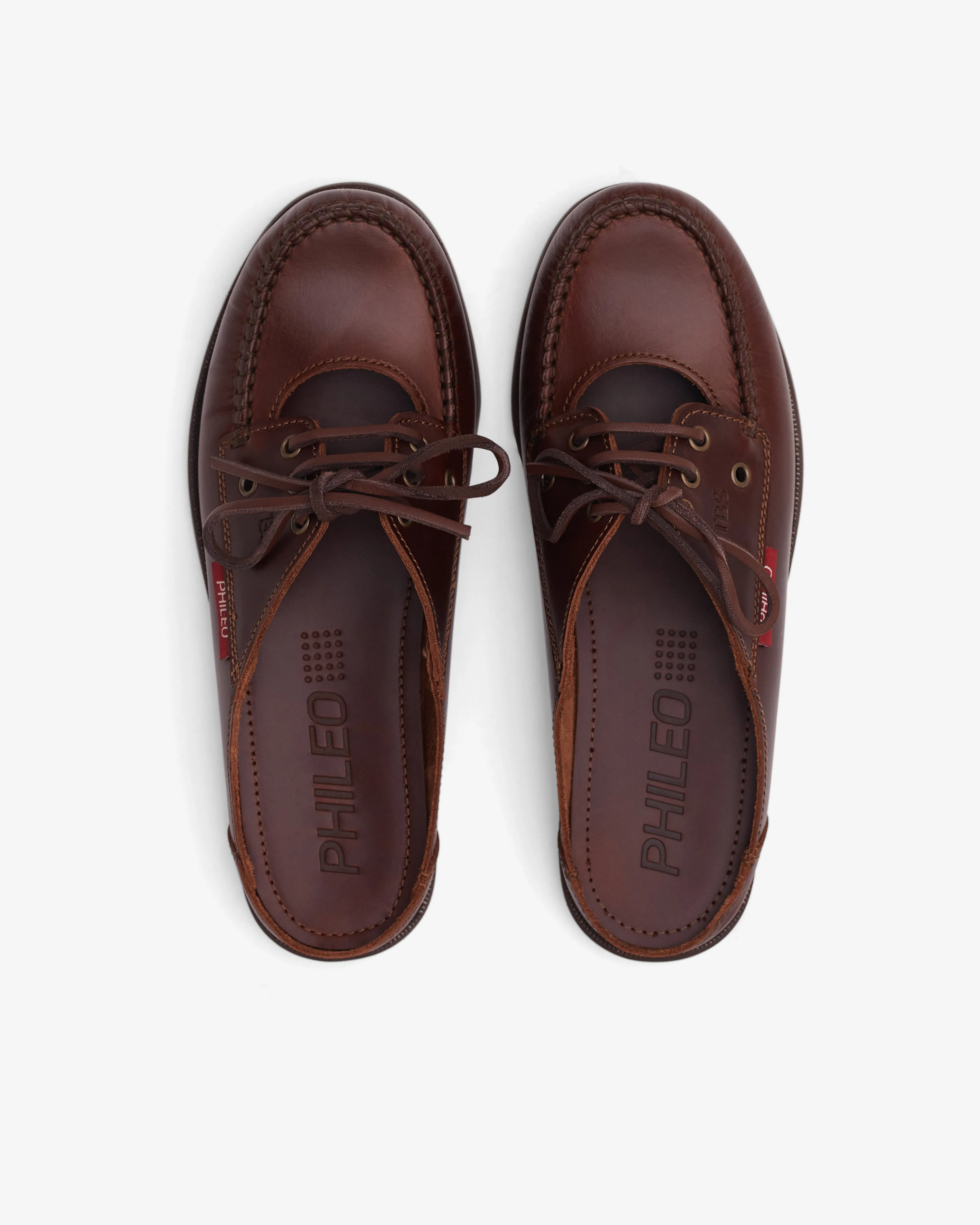 Phileo - Men's TBS Mule Boat Shoe - (Brown)