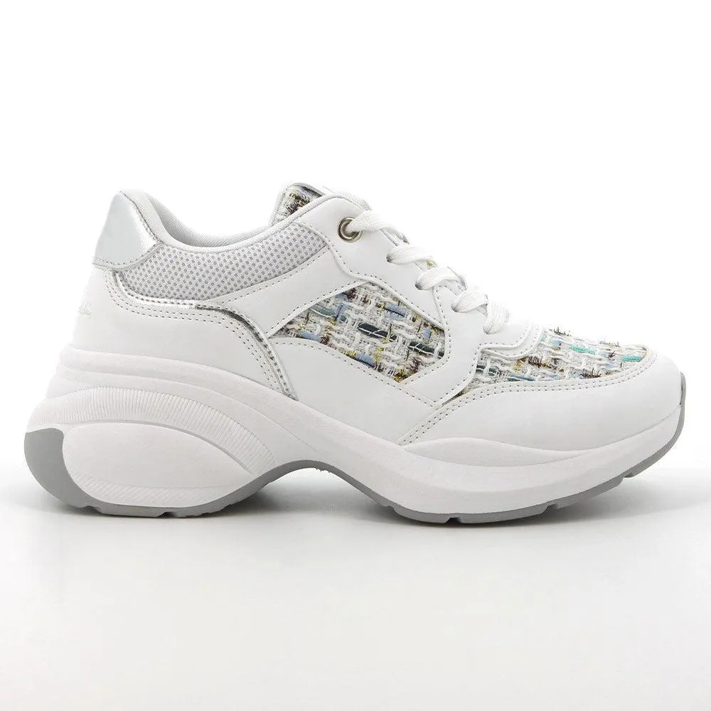 Pierre Cardin Carina 3 Chunky Sole Sneaker - White Multi