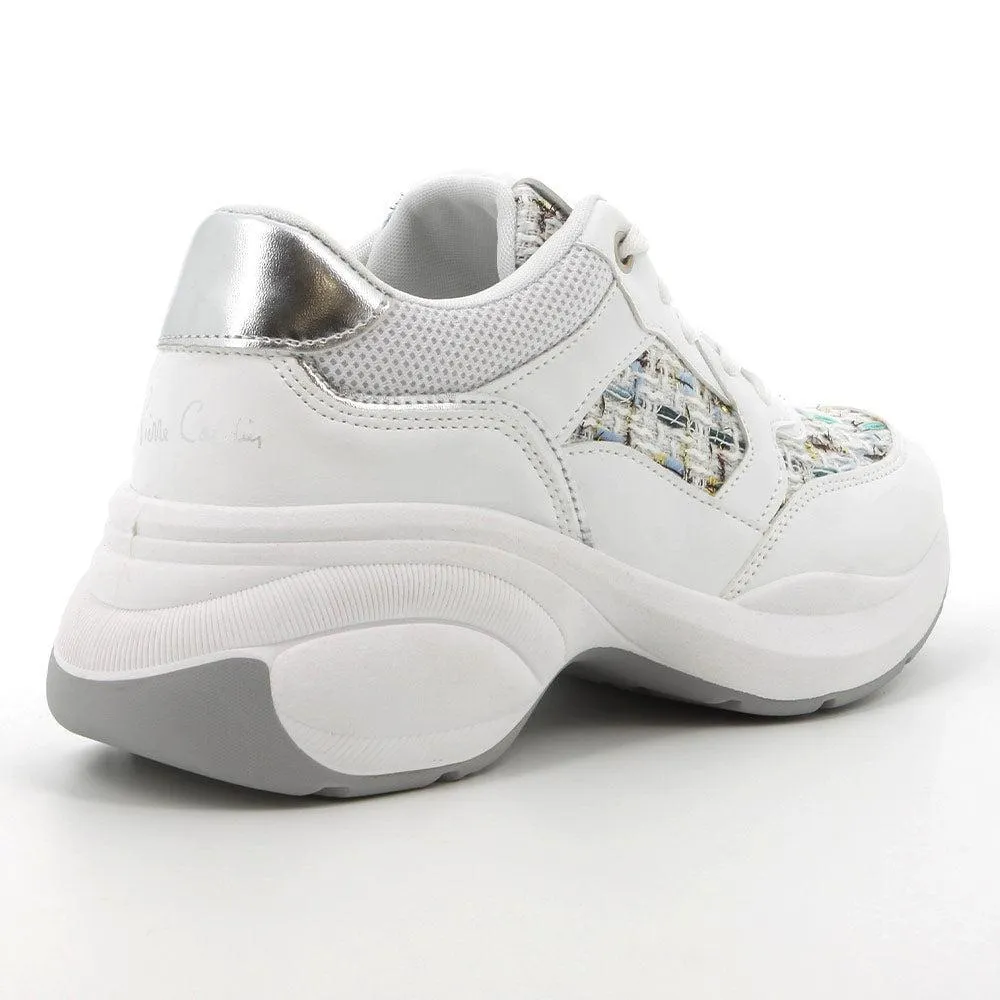 Pierre Cardin Carina 3 Chunky Sole Sneaker - White Multi