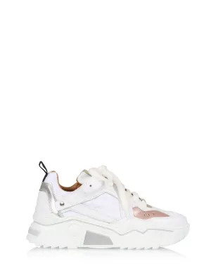 PLUTO leer - Sneakers | Rosé / White