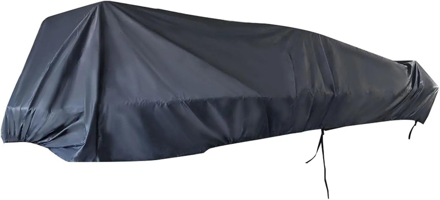 Pontoon Boat Cover Heavy Duty Trailerable Boats Cover with Storage Bag Buckle Straps for Deck Boats Fits 21-24ft Length Beam Width up to 102, Gray