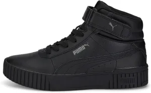 Puma Carina 2.0 Mid Sneaker, Black Black-Dark Shadow, 5.5 US Unisex Big Kid