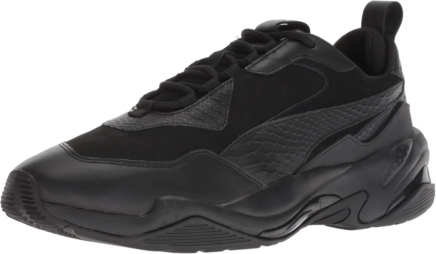 PUMA mens Thunder Sneaker, Puma Black-puma Black-puma Black, 10.5 US