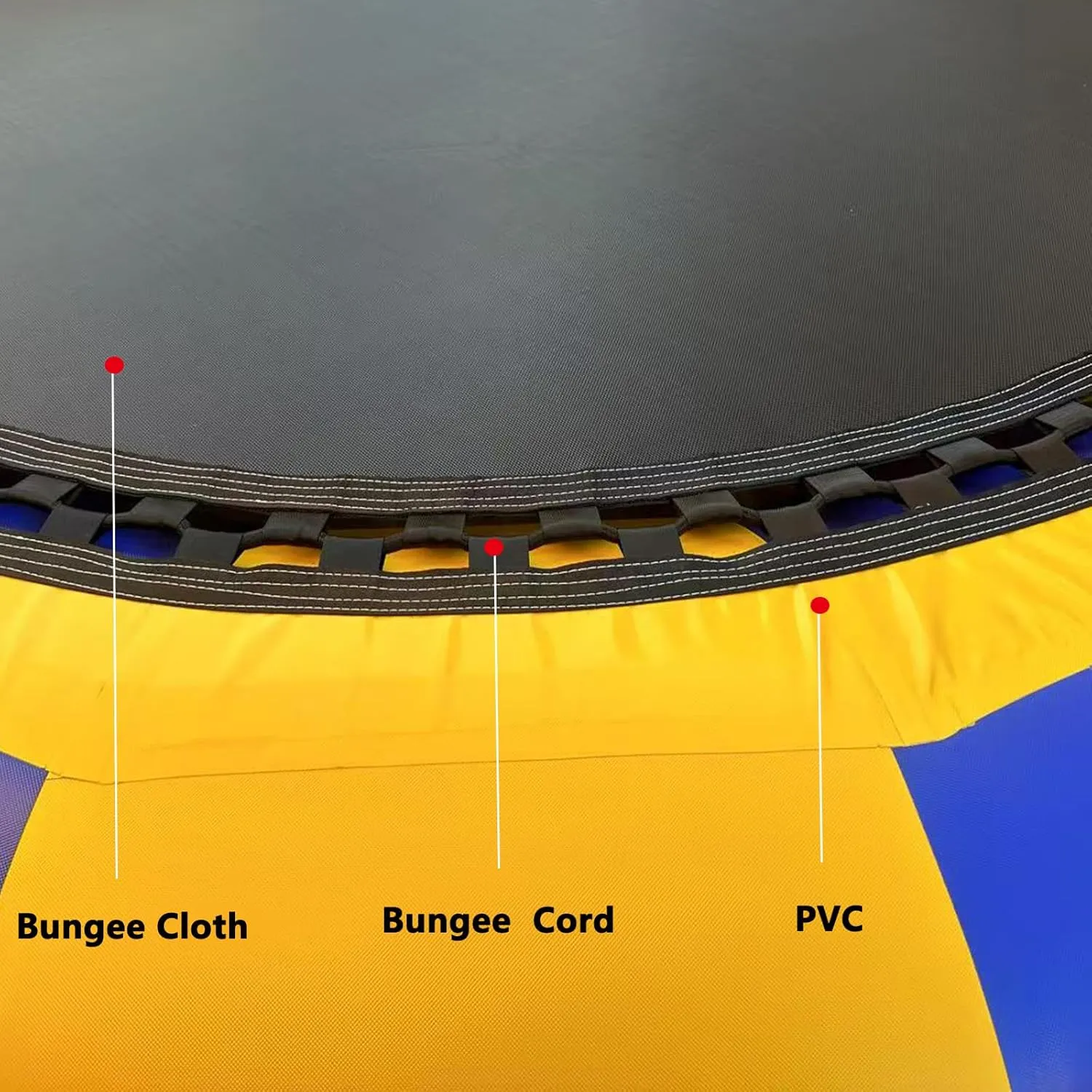 PVC Inflatable Water Trampoline, Inflatable Bounce Swim Jumping Platform with Slide/Tube and Diving Pillow Bag,13ft