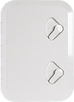 Rectangle Boat Deck Hatch & Lid Deck Access Inspection Cover ABS Material Lockable, Non Slip Surface for Marine Yacht RV Truck Vent Accessories(White,44 * 31.5cm/17.3 * 12.4in)