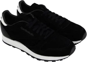 Reebok Classic Leather Shoe - Men's Walking 12 Black/Chalk