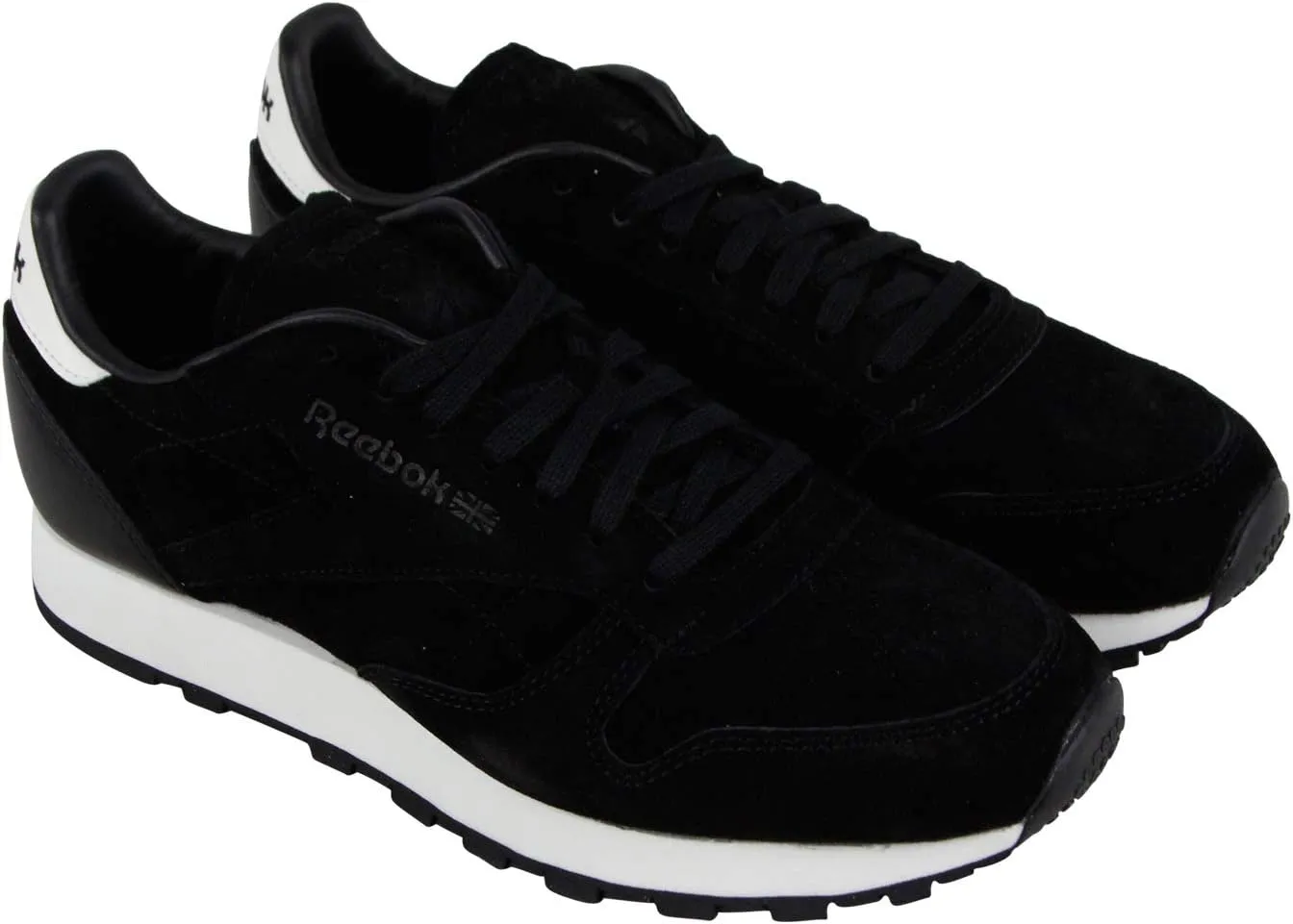 Reebok Classic Leather Shoe - Men's Walking 12 Black/Chalk