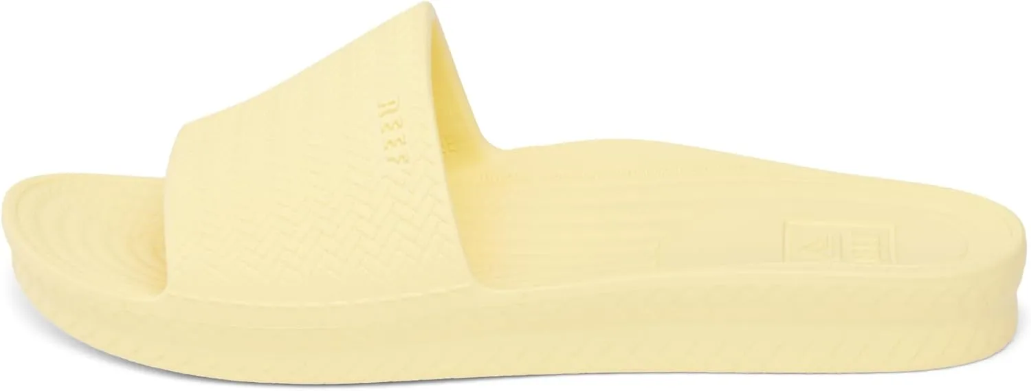 Reef Women's Water Scout Slide Sandal, Pale Banana, 5