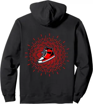 Retro Red Basketball Shoes Sneaker heads Collector kicks Pullover Hoodie