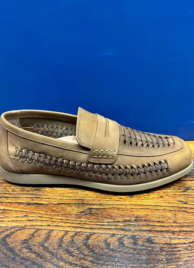 Rodd & Gunn | Gisborne Huarache Slip On | Nubuck Brown
