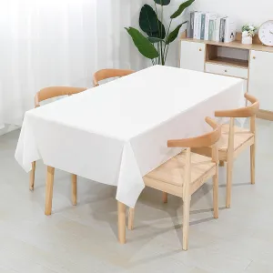 Roll-Up Disposable Tablecloth, Boxed Disposable Plastic Tablecloth, 1.37x30M, Suitable for Picnics, Parties, Banquets, Birthdays, Weddings, Comes with Slide Cutter, Easy to Set Up & Clean