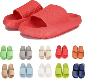 rosyclo Cloud Slippers for Women and Men Massage Thick Sole Non-Slip Shower Slippers Bathroom Super Soft Comfy House Cloud Slide Slippers for Indoor and Outdoor