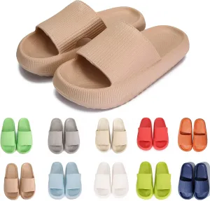 rosyclo Cloud Slippers for Women and Men Massage Thick Sole Non-Slip Shower Slippers Bathroom Super Soft Comfy House Cloud Slide Slippers for Indoor and Outdoor