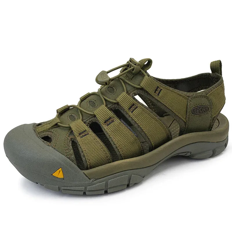 sandals Outdoor lightweight shoes Sandals oversized Global selection soled Men's casual Shoes Summer hollow Sale event Thick 2025 Homme beach Male Baotou