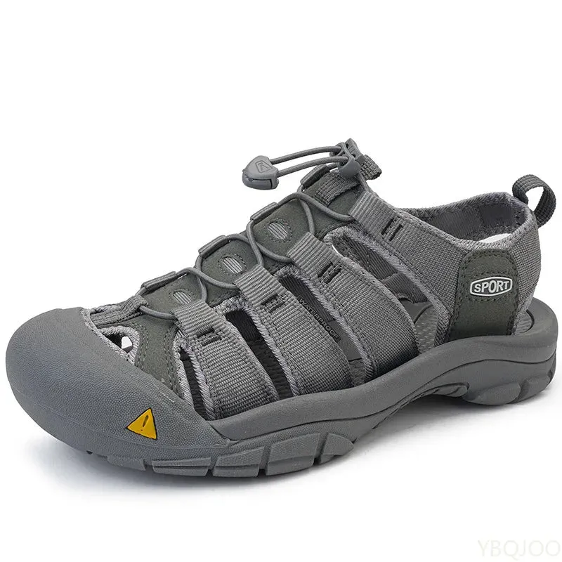 sandals Outdoor lightweight shoes Sandals oversized Global selection soled Men's casual Shoes Summer hollow Sale event Thick 2025 Homme beach Male Baotou