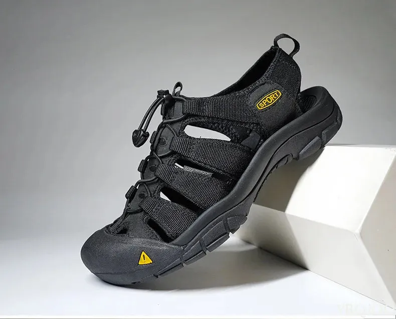 sandals Outdoor lightweight shoes Sandals oversized Global selection soled Men's casual Shoes Summer hollow Sale event Thick 2025 Homme beach Male Baotou