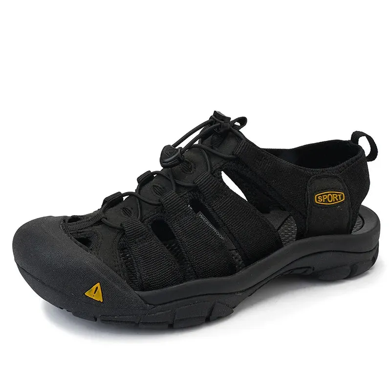 sandals Outdoor lightweight shoes Sandals oversized Global selection soled Men's casual Shoes Summer hollow Sale event Thick 2025 Homme beach Male Baotou