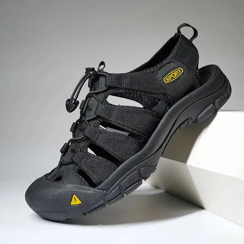 sandals Outdoor lightweight shoes Sandals oversized Global selection soled Men's casual Shoes Summer hollow Sale event Thick 2025 Homme beach Male Baotou