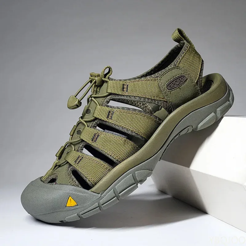 sandals Outdoor lightweight shoes Sandals oversized Global selection soled Men's casual Shoes Summer hollow Sale event Thick 2025 Homme beach Male Baotou
