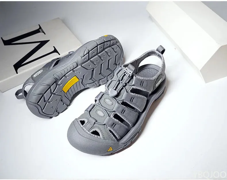 sandals Outdoor lightweight shoes Sandals oversized Global selection soled Men's casual Shoes Summer hollow Sale event Thick 2025 Homme beach Male Baotou