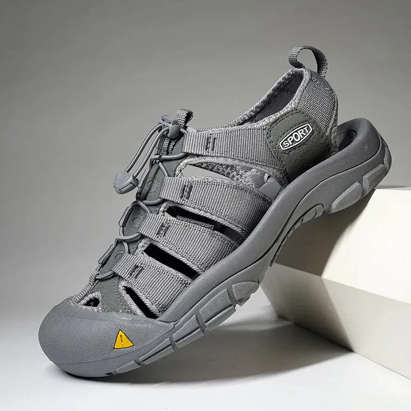 sandals Outdoor lightweight shoes Sandals oversized Global selection soled Men's casual Shoes Summer hollow Sale event Thick 2025 Homme beach Male Baotou