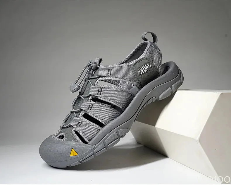 sandals Outdoor lightweight shoes Sandals oversized Global selection soled Men's casual Shoes Summer hollow Sale event Thick 2025 Homme beach Male Baotou