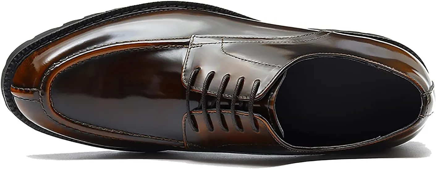 Santimon Men's Oxfords Casual Dress Shoes Genuine Leather Derby Fashion Formal Tuxedo Walking Shoes for Men