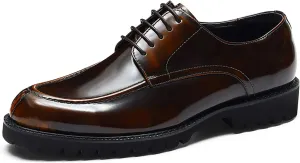 Santimon Men's Oxfords Casual Dress Shoes Genuine Leather Derby Fashion Formal Tuxedo Walking Shoes for Men
