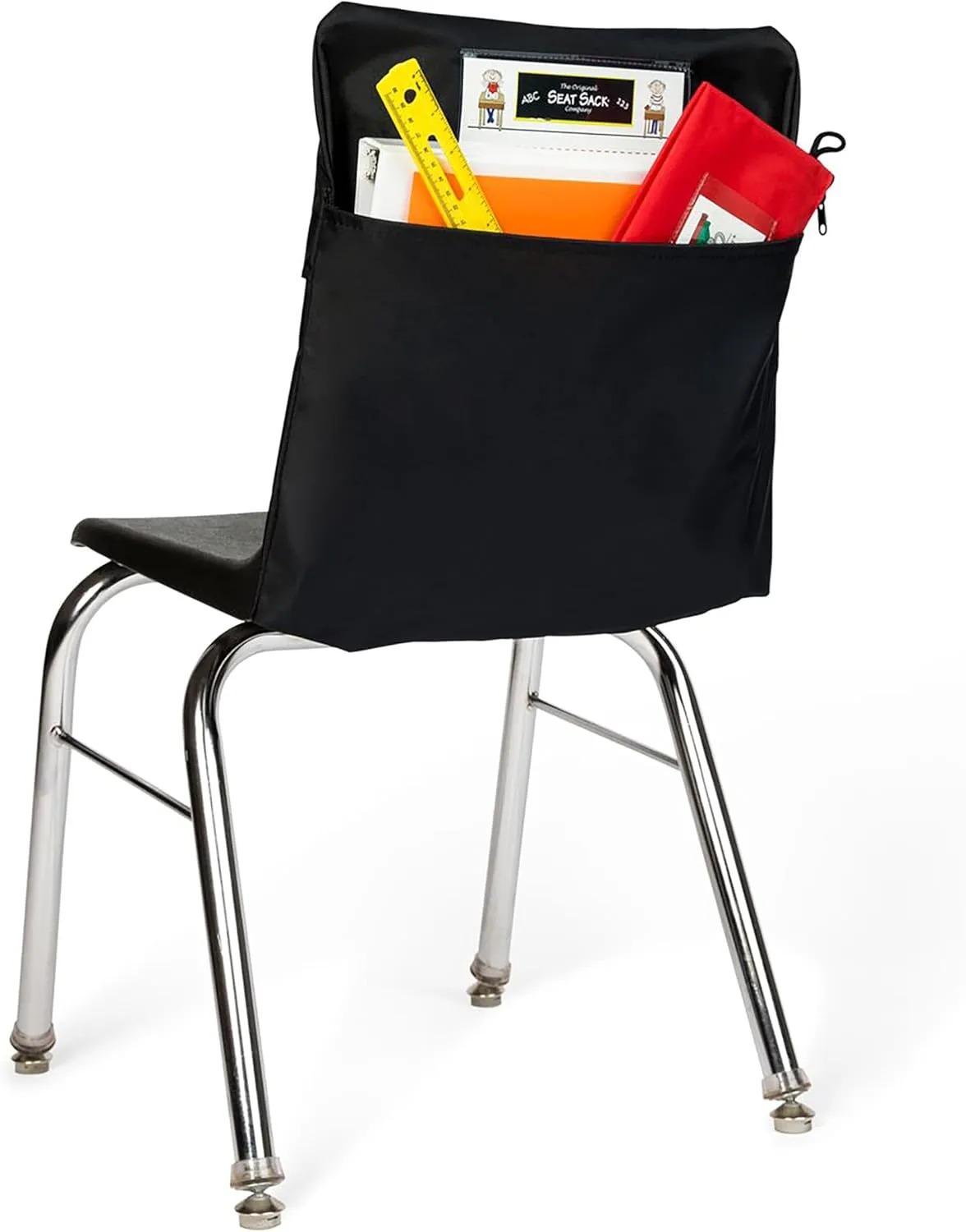 Seat Sack Single-Pocket Chair Storage - 17 Inches Classroom Pack of 25 - The single pocket is the perfect addition to classrooms, study areas, and home learning spaces.