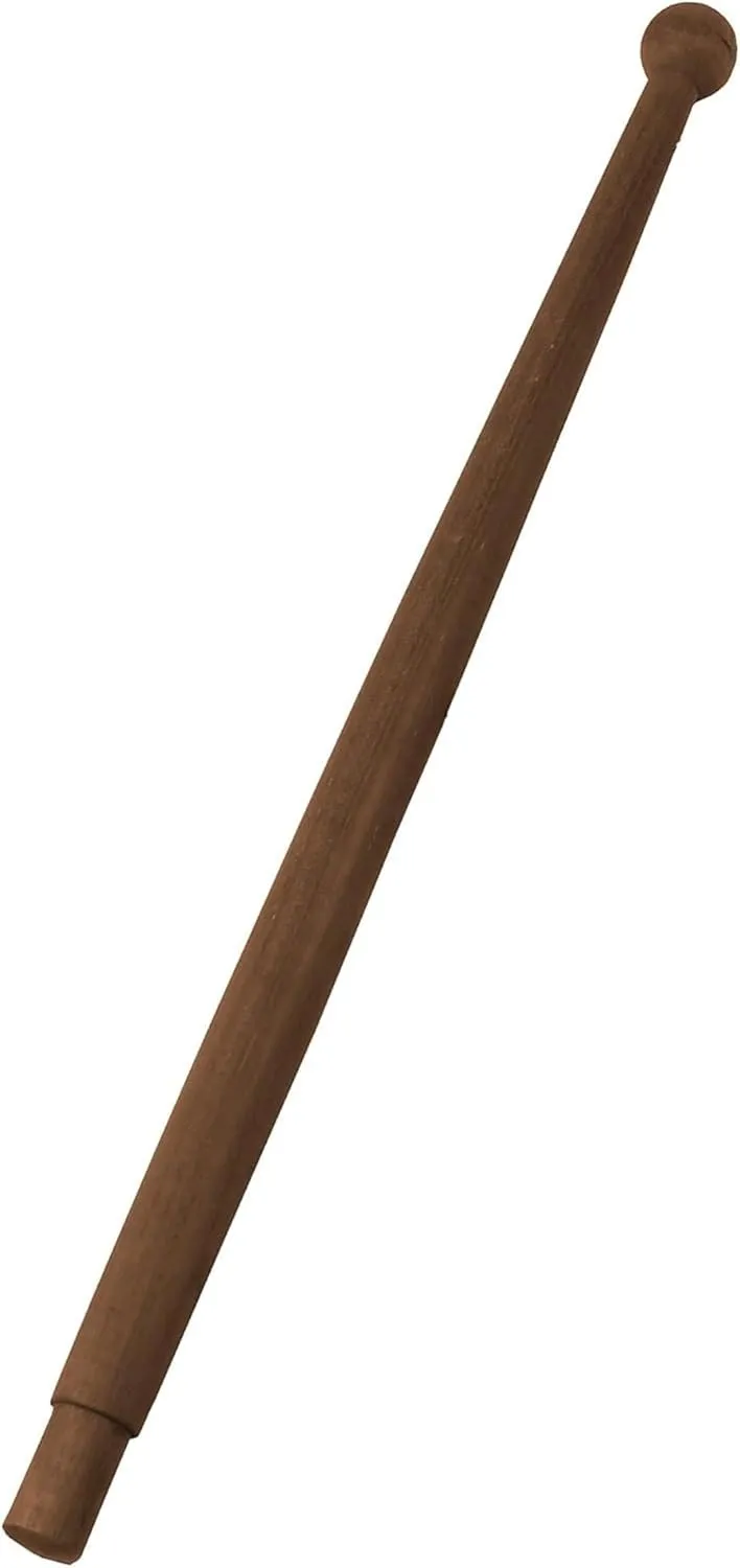 SeaTeak 24" Wooden Flag Pole With Ball Top, 100% Solid Teak Wood, 1" Base, No hardware Included, Perfect For Boats, Garden, Piers, Hand Sanded and Finished