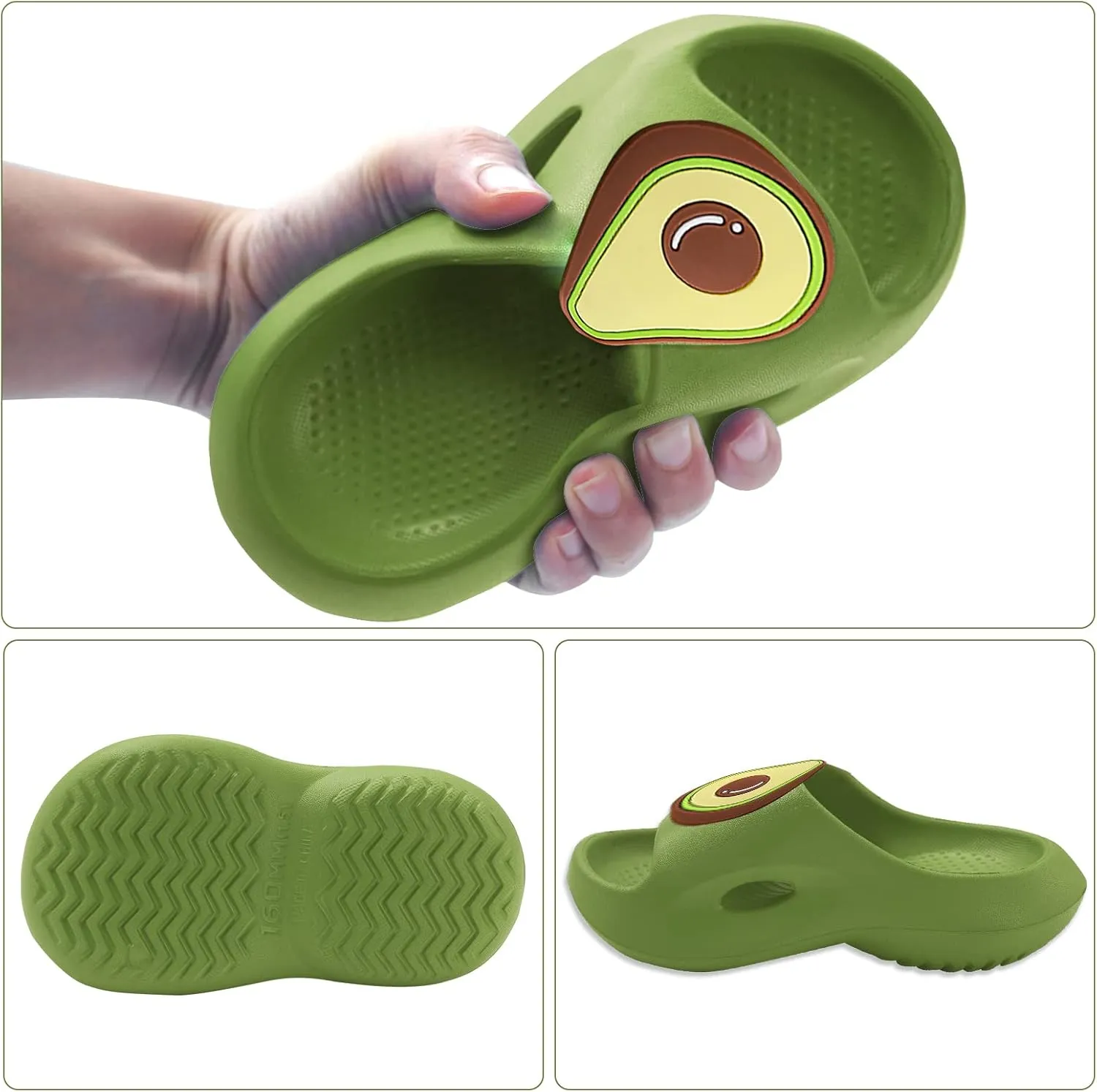 SEAUR Kids Boy Cloud Slippers for Girls Summer Quick-Drying Thickened Non-Slip Sandals Beach Cute Fruit Slides