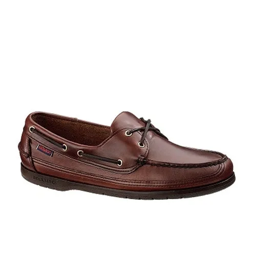 Sebago 2EYE Boat OX Brown Leather Mens Casual 759-43