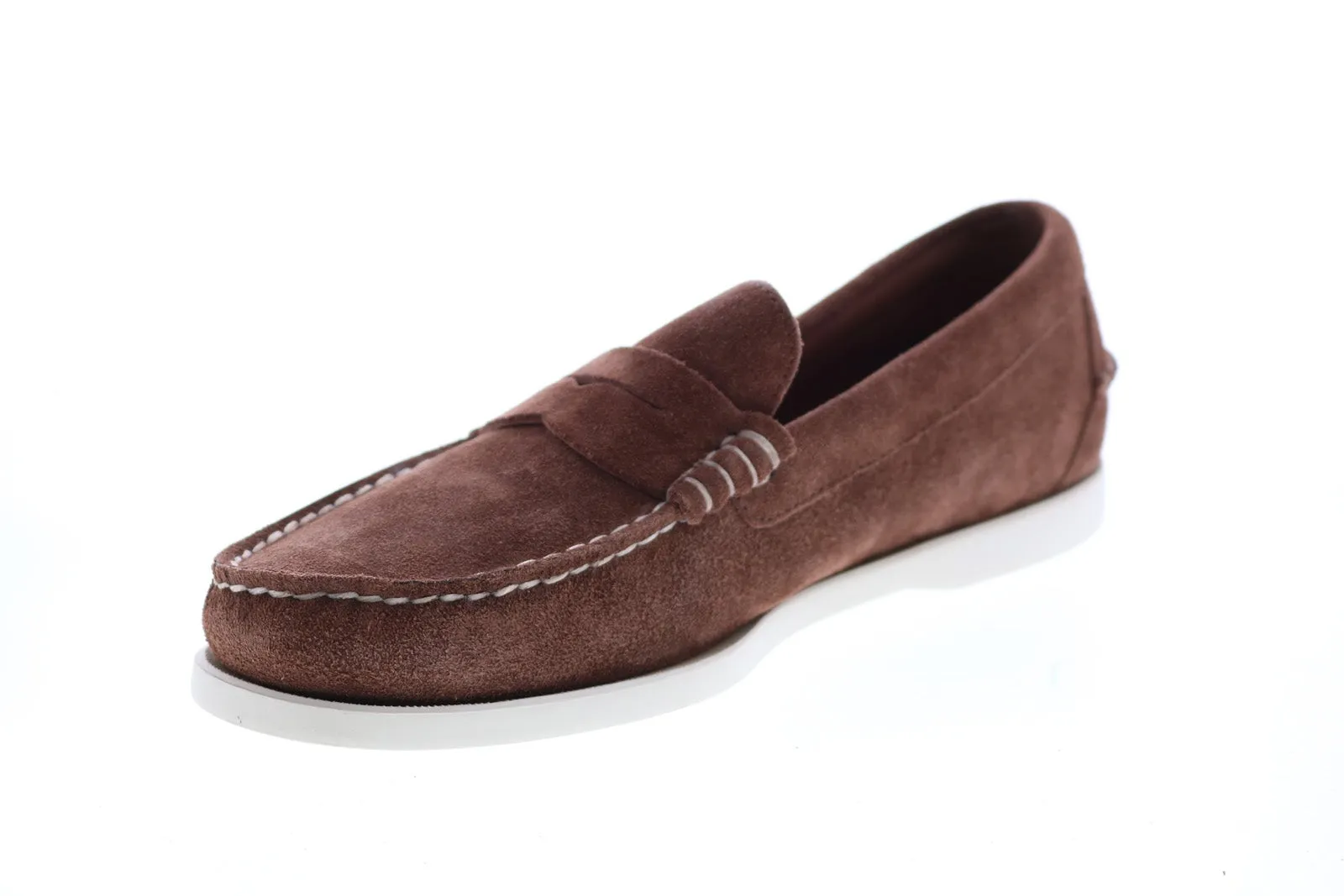 Sebago Frank Boat Flesh Out 7111MUW Mens Brown Loafers & Slip Ons Penny Shoes