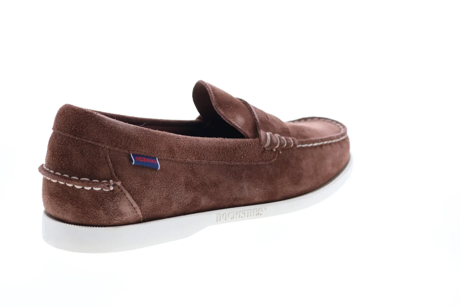 Sebago Frank Boat Flesh Out 7111MUW Mens Brown Loafers & Slip Ons Penny Shoes
