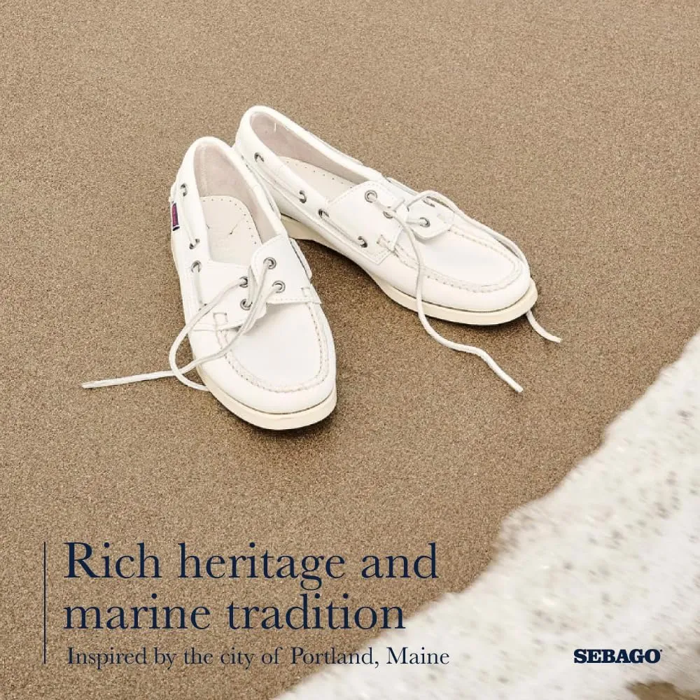 Sebago Portland Boat Shoes - Full-Grain Leather Moccasins, Handsewn with Leather Sock Lining and Non-Marking, Slip-Resistant Sipped Rubber Outsoles