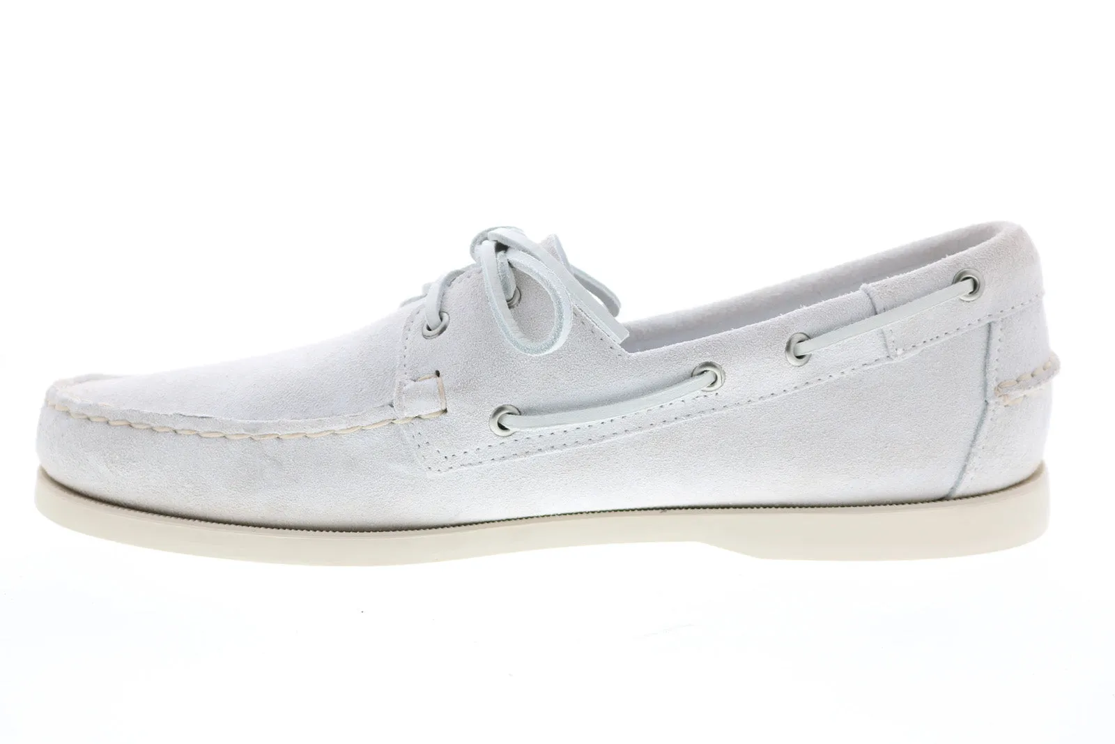 Sebago Portland Flesh Out 7111PTW Mens White Loafers & Slip Ons Boat Shoes