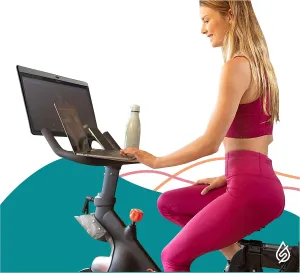 SELINA for Peloton Bike Desk Tray Table for Laptop, Tablet, Phone & More | Premium Clear Acrylic Holder Compatible with Peloton Bike Plus Peloton Accessories (Bike )