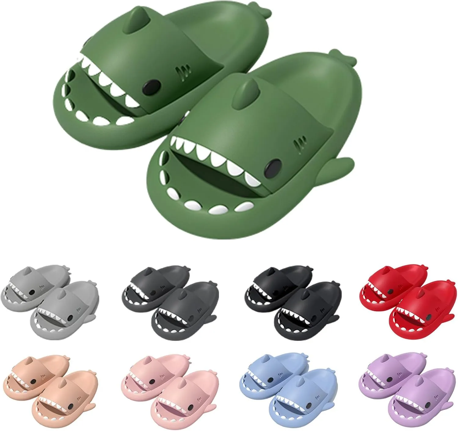 Shark Slipper, Shark Slides, Anti-Slip Quick Drying Shark Sliders