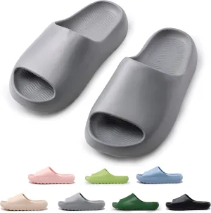 sharllen Cloud Slides for Kids Lightweight Non-Slip Pillow Slippers Open Toe Comfy Toddler Boys Girls Cloud Cushion Slide Sandals for Indoor Outdoor Bathroom Shower Pool Beach Slippers