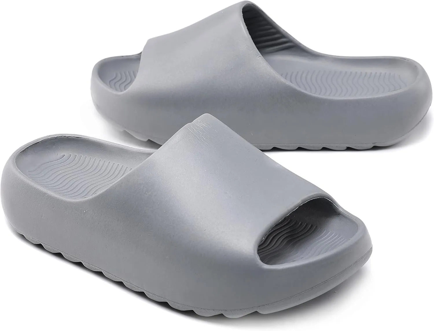 sharllen Cloud Slides for Kids Lightweight Non-Slip Pillow Slippers Open Toe Comfy Toddler Boys Girls Cloud Cushion Slide Sandals for Indoor Outdoor Bathroom Shower Pool Beach Slippers