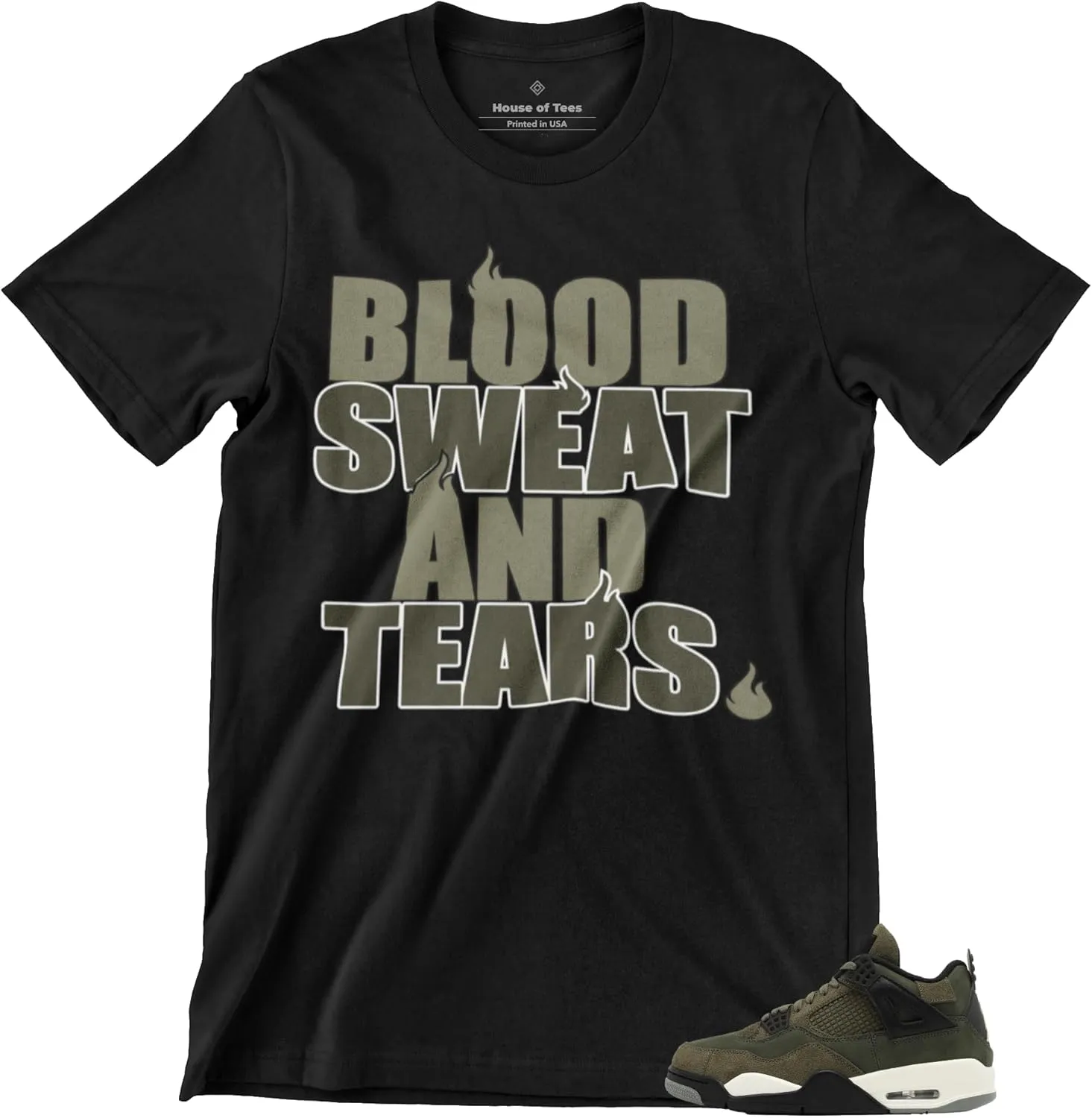 Shirt to Match Jordan 4 Craft Olive Men's Graphic Tee