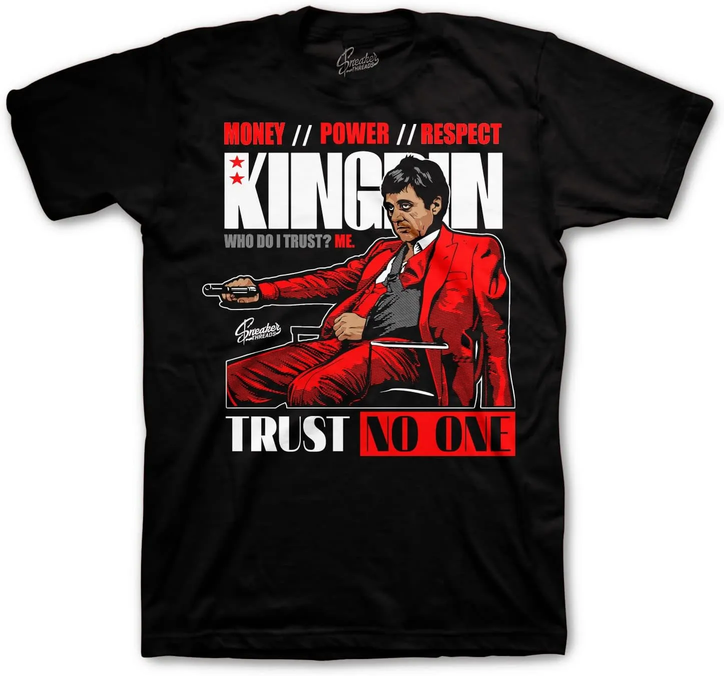 Shirt to Match Jordan 4 Red Thunder Sneakers - Trust Issues Tee
