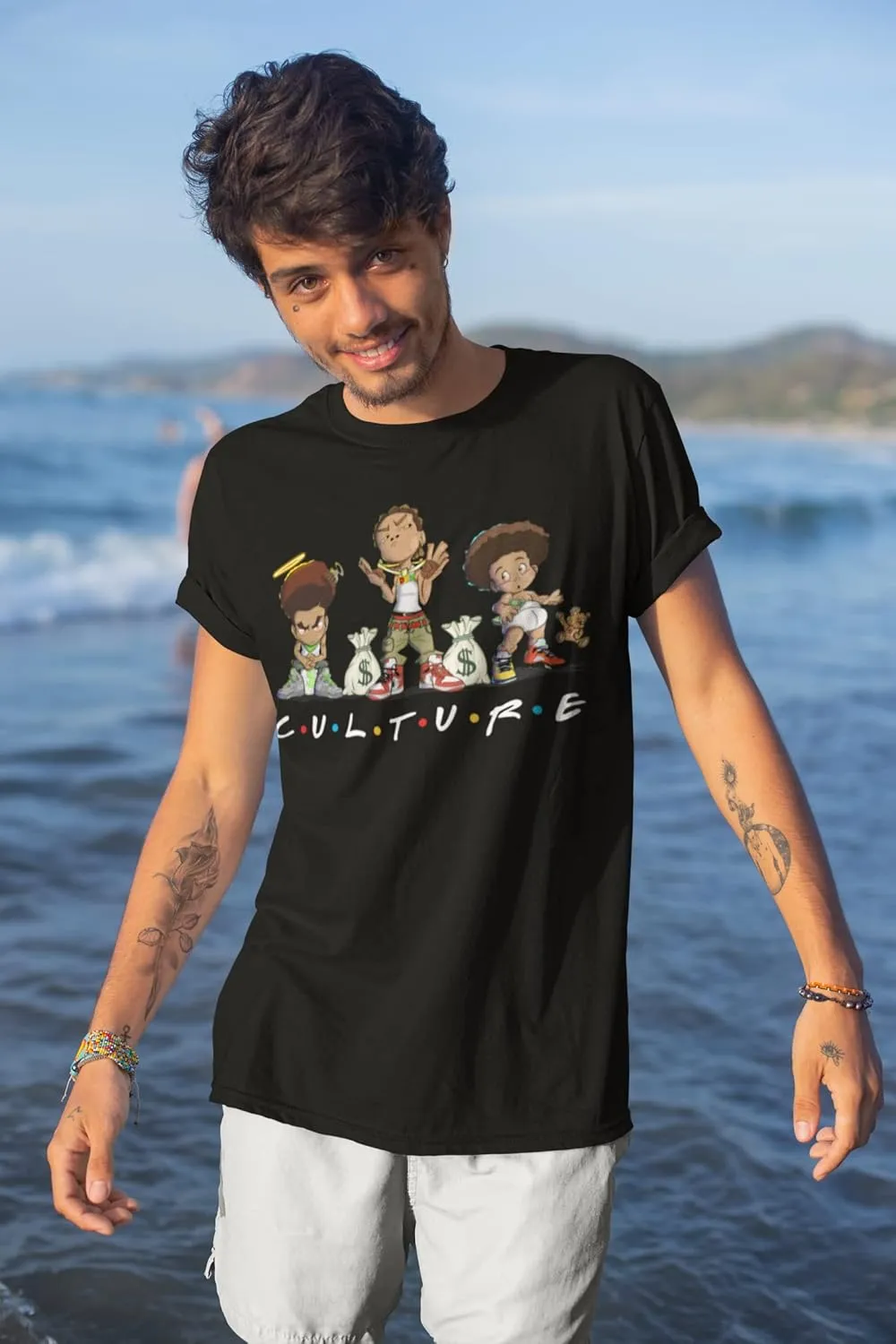Shirt to Match JOR.DAN 7 White Infrared Men's Graphic T Shirt, Trendy Men's Tees