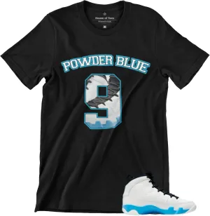 Shirt to Match Jordan 9 Powder Blue Men's Graphic Tee