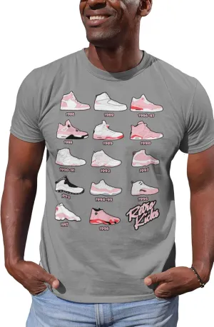Shirt to Match Jordan Pink Retro Jordan Sneakers 1 2 3 4 5 6 7 8 9 10 11 12 13, Tee to Match Jordans