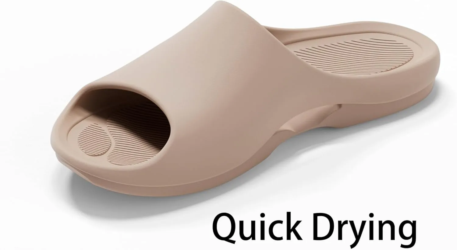 Shower Shoes, Non Slip Slide Sandals for Women and Men, Lightweight House Slippers for Indoor Bathroom Dorm Pool Swimming Beach